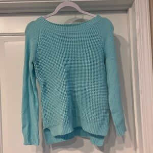Teal Woven Sweater